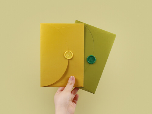 ECO COLOURS ENVELOPE + WAX SET