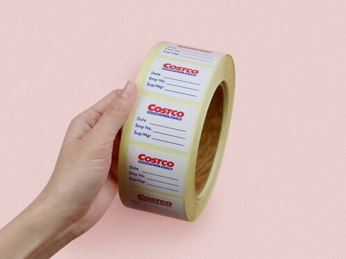 HAND ROLL STICKER LABEL